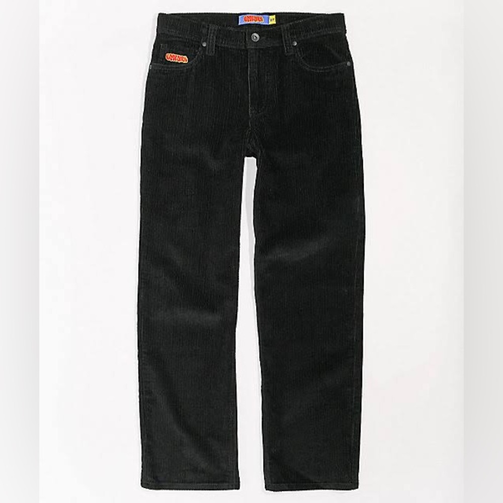 Empyre Loose Fit Black Corduroy Skate Pants